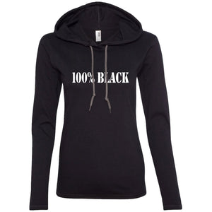 100% BLACK | T-shirt Hoodie-Apparel-Swagtastic Gear