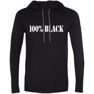 100% BLACK | T-shirt Hoodie-Apparel-Swagtastic Gear