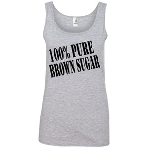 100% PURE BROWN SUGAR | Tank Top-Apparel-Swagtastic Gear