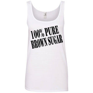 100% PURE BROWN SUGAR | Tank Top-Apparel-Swagtastic Gear