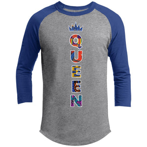 queen ANKARAAsset 8 | ?? Sleeve Raglan Tee-T-Shirts-Swagtastic Gear