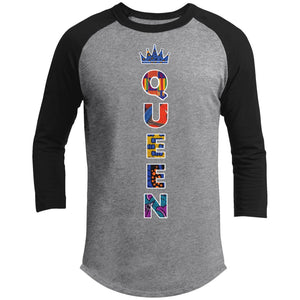 queen ANKARAAsset 8 | ?? Sleeve Raglan Tee-T-Shirts-Swagtastic Gear