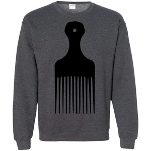 Afro Pick- Natural Hair | Sweatshirt or Hoodie-Apparel-Swagtastic Gear