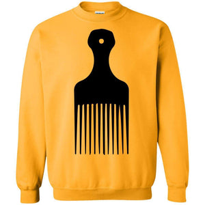 Afro Pick- Natural Hair | Sweatshirt or Hoodie-Apparel-Swagtastic Gear