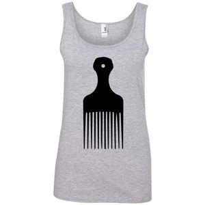 Afro Pick- Natural Hair | Tank Top-Apparel-Swagtastic Gear