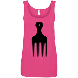 Afro Pick- Natural Hair | Tank Top-Apparel-Swagtastic Gear