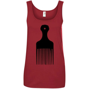 Afro Pick- Natural Hair | Tank Top-Apparel-Swagtastic Gear