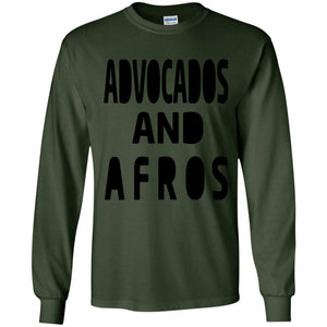 Avocados and Afros | Long Sleeve Tee-Apparel-Swagtastic Gear