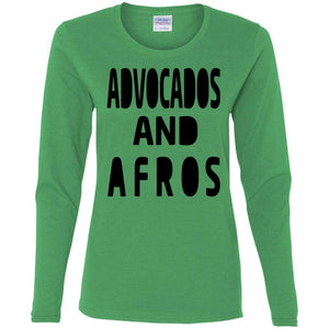 Avocados and Afros | Long Sleeve Tee-Apparel-Swagtastic Gear