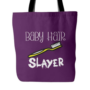 Baby Hair SLAYER | Tote Bag-Tote Bags-Swagtastic Gear