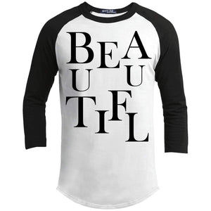 BEAUTIFUL | 3/4 Sleeve Raglan Tee-Apparel-Swagtastic Gear