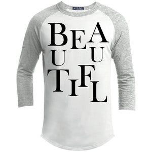 BEAUTIFUL | 3/4 Sleeve Raglan Tee-Apparel-Swagtastic Gear