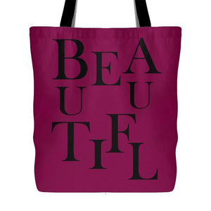 BEAUTIFUL | Tote Bag-Tote Bags-Swagtastic Gear