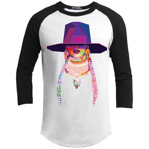 Beyonce Conversation Mosiac | ?? Sleeve Raglan Tee-T-Shirts-Swagtastic Gear