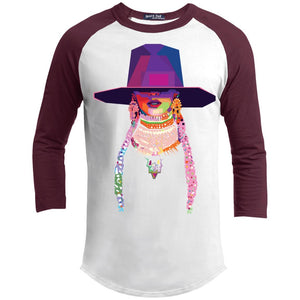 Beyonce Conversation Mosiac | ?? Sleeve Raglan Tee-T-Shirts-Swagtastic Gear