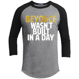 Beyonce Wasn't Built In a Day | ?? Sleeve Raglan Tee-T-Shirts-Swagtastic Gear