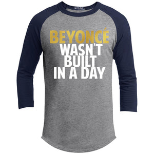 Beyonce Wasn't Built In a Day | ?? Sleeve Raglan Tee-T-Shirts-Swagtastic Gear