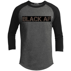 BLACK AF | ?? Sleeve Raglan Tee-T-Shirts-Swagtastic Gear