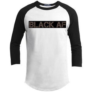 BLACK AF | ?? Sleeve Raglan Tee-T-Shirts-Swagtastic Gear