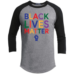 BLACK LIVES MATTER | 3/4 Sleeve Raglan Tee-T-Shirts-Swagtastic Gear