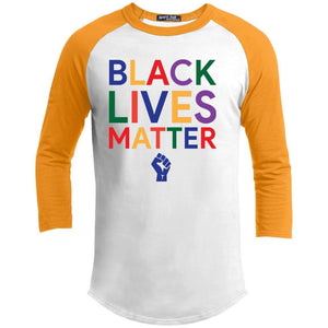 BLACK LIVES MATTER | 3/4 Sleeve Raglan Tee-T-Shirts-Swagtastic Gear