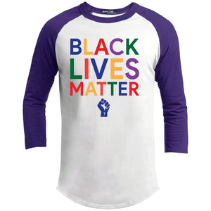 BLACK LIVES MATTER | 3/4 Sleeve Raglan Tee-T-Shirts-Swagtastic Gear