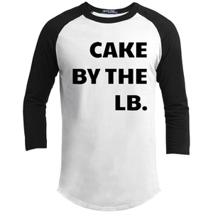 Cake by the lb | ?? Sleeve Raglan Tee-T-Shirts-Swagtastic Gear