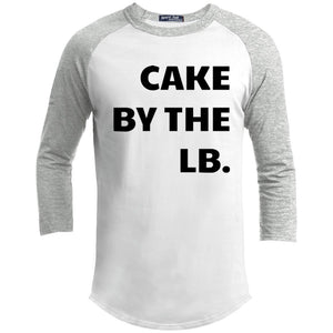 Cake by the lb | ?? Sleeve Raglan Tee-T-Shirts-Swagtastic Gear