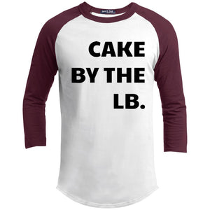 Cake by the lb | ?? Sleeve Raglan Tee-T-Shirts-Swagtastic Gear