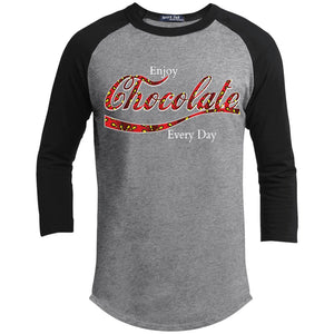 Chocolate Daily | ?? Sleeve Raglan Tee-T-Shirts-Swagtastic Gear