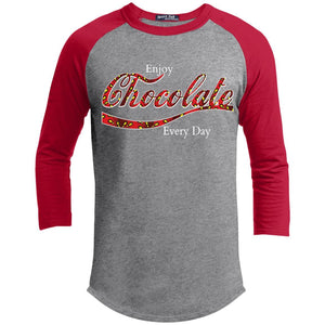 Chocolate Daily | ?? Sleeve Raglan Tee-T-Shirts-Swagtastic Gear