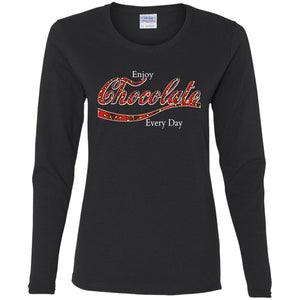 Chocolate Daily | Long Sleeve Tee-Apparel-Swagtastic Gear