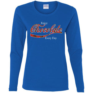 Chocolate Daily | Long Sleeve Tee-Apparel-Swagtastic Gear