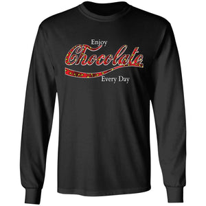 Chocolate Daily | Long Sleeve Tee-Apparel-Swagtastic Gear