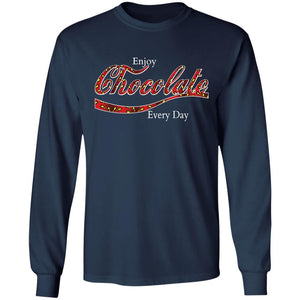 Chocolate Daily | Long Sleeve Tee-Apparel-Swagtastic Gear