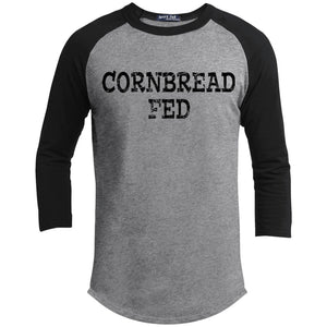 Cornbread Fed | ?? Sleeve Raglan Tee-T-Shirts-Swagtastic Gear