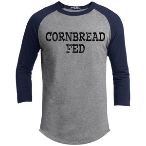 Cornbread Fed | ?? Sleeve Raglan Tee-T-Shirts-Swagtastic Gear