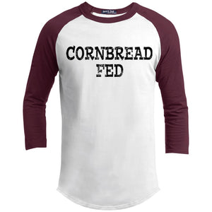 Cornbread Fed | ?? Sleeve Raglan Tee-T-Shirts-Swagtastic Gear