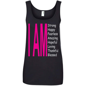 I Am: Strong, Happy, and Amazing | Tank-Apparel-Swagtastic Gear