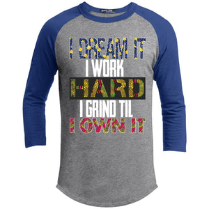 I DREAM IT Ankara Style | ?? Sleeve Raglan Tee-T-Shirts-Swagtastic Gear