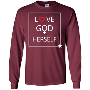 Love God Herself | Long Sleeve Tee-Apparel-Swagtastic Gear