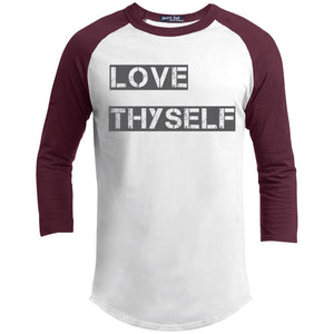 Love Thyself | ?? Sleeve Raglan Tee-T-Shirts-Swagtastic Gear