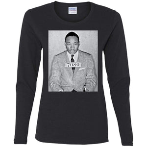 Martin Luther King MLK Mugshot | Long Sleeve Tee-Apparel-Swagtastic Gear