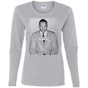 Martin Luther King MLK Mugshot | Long Sleeve Tee-Apparel-Swagtastic Gear