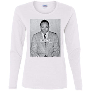 Martin Luther King MLK Mugshot | Long Sleeve Tee-Apparel-Swagtastic Gear