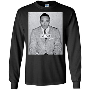 Martin Luther King MLK Mugshot | Long Sleeve Tee-Apparel-Swagtastic Gear