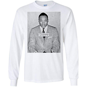 Martin Luther King MLK Mugshot | Long Sleeve Tee-Apparel-Swagtastic Gear