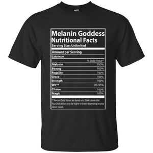 Melanin Goddess Nutritional Facts | Tee-Apparel-Swagtastic Gear