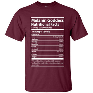 Melanin Goddess Nutritional Facts | Tee-Apparel-Swagtastic Gear