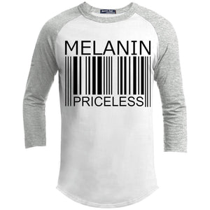 MELANIN: Priceless | ?? Sleeve Raglan Tee-T-Shirts-Swagtastic Gear